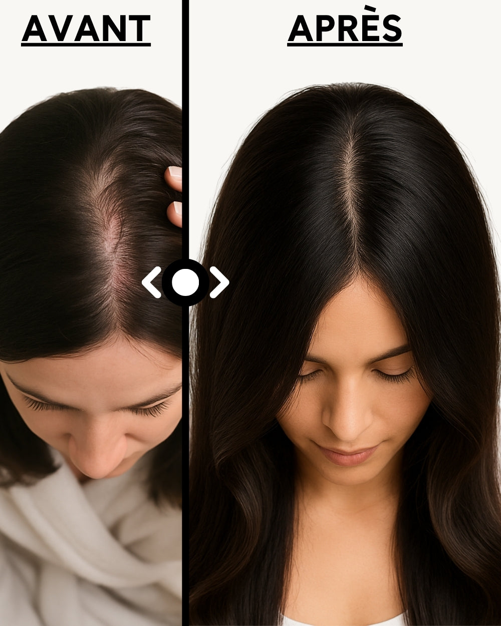 HairLed - Brosse LED pour cheveux denses