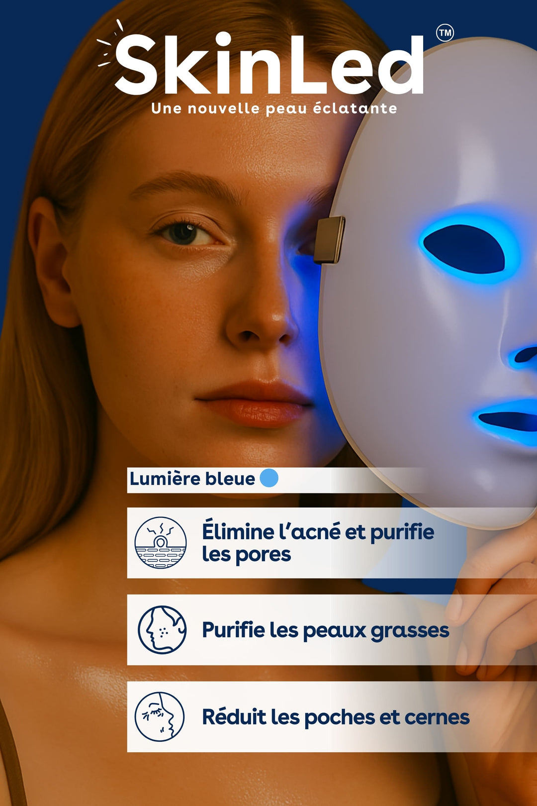 SkinLed - Masque LED pour une peau éclatante