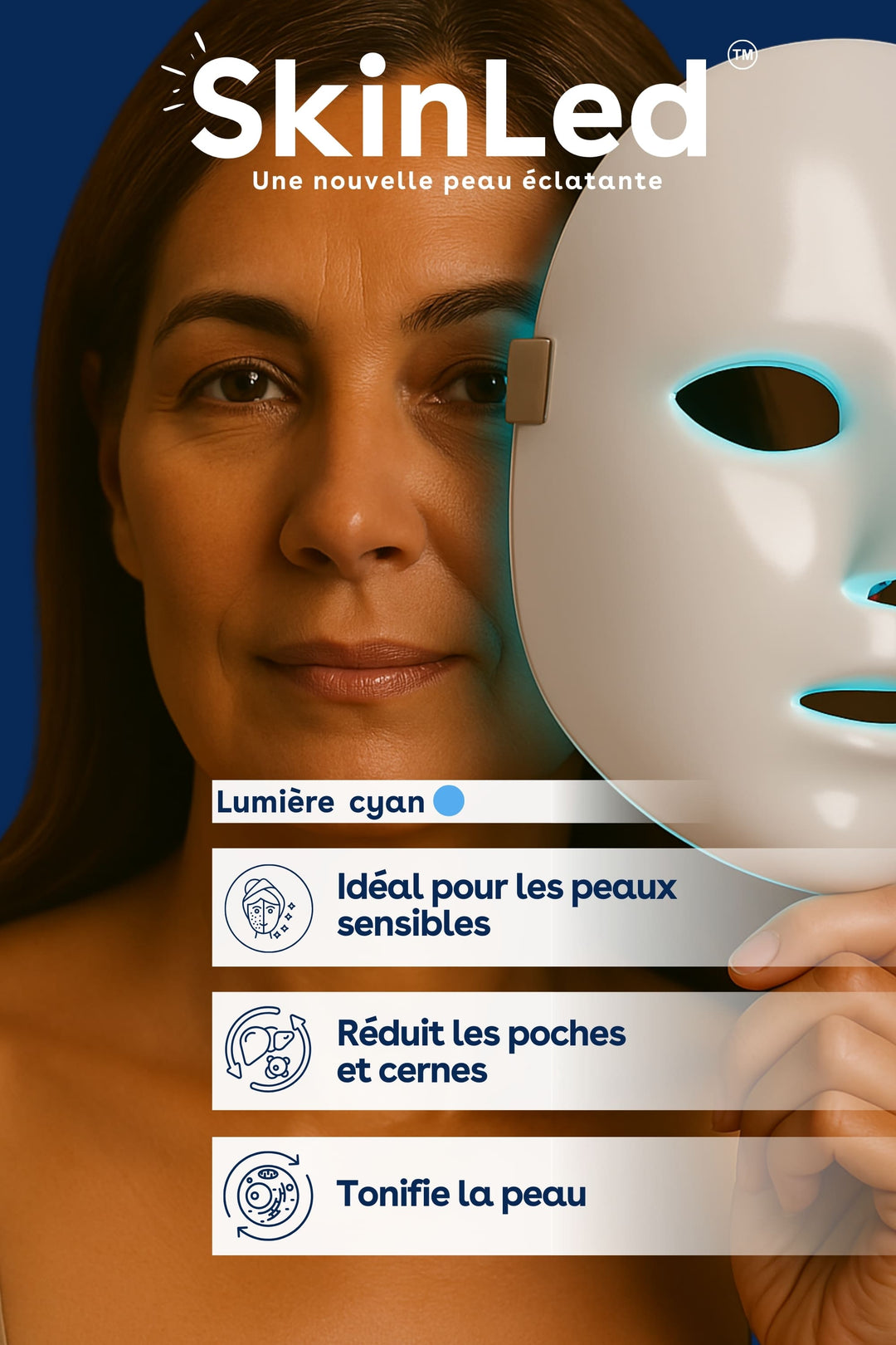 SkinLed - Masque LED pour une peau éclatante